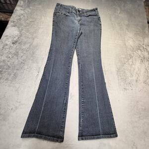 Mixit Jeans Womens Size 6 Blue Flare Stretch Denim Mid Rise Classic Style